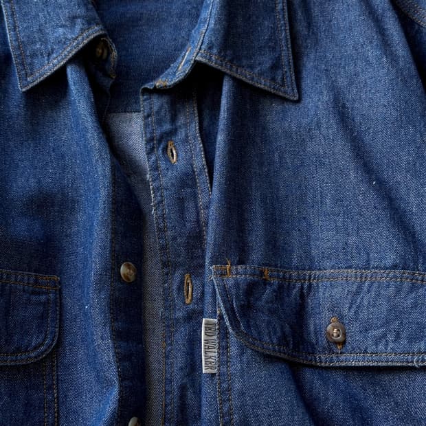 Cotton denim worker shirt