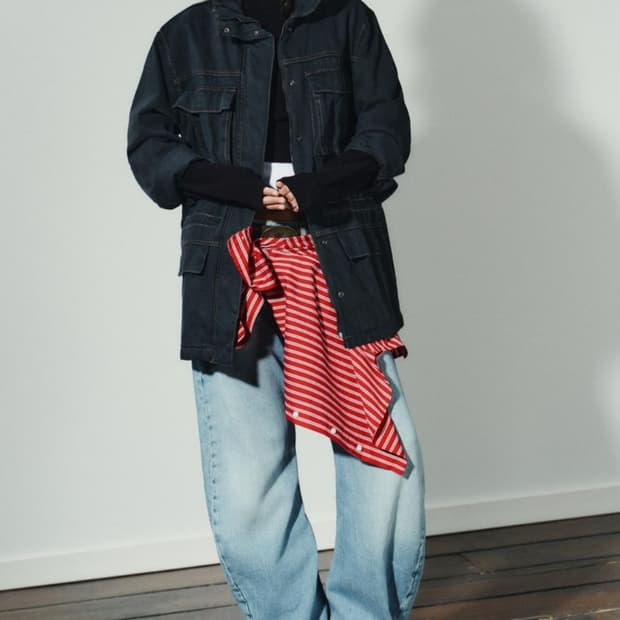 자라 스티치 포켓 재킷 블루 8727/270/407