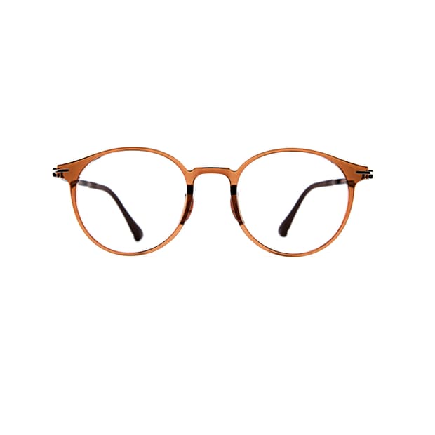 앰버 브라운 색상의 48"사이즈의 안경