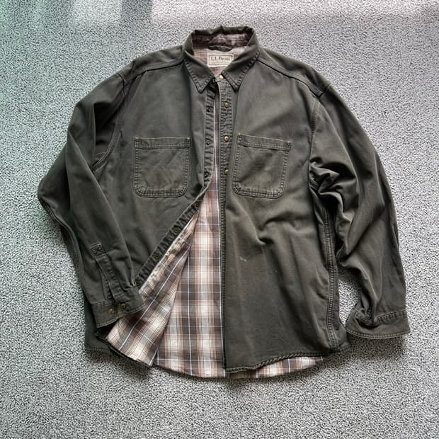 LL Bean . 엘엘빈 캔버스 워크셔츠 자켓