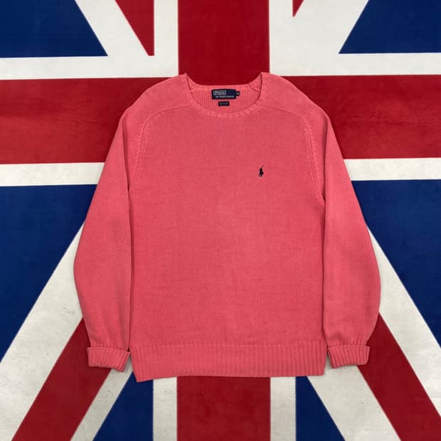 폴로 핑크 니트 90 실측 M -L 