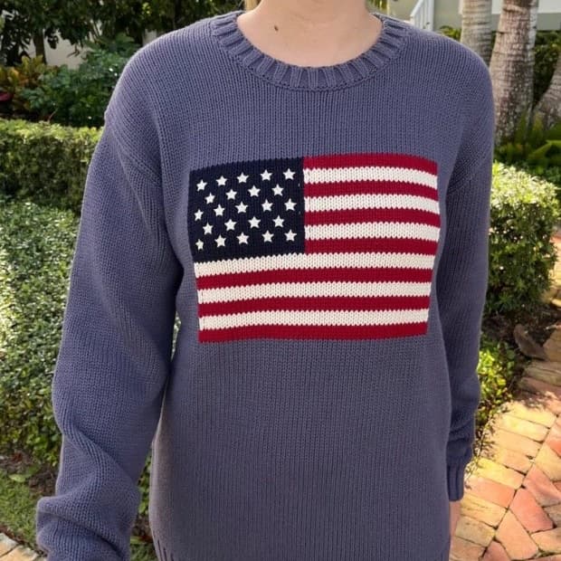 브랜디멜빌 성조기 니트