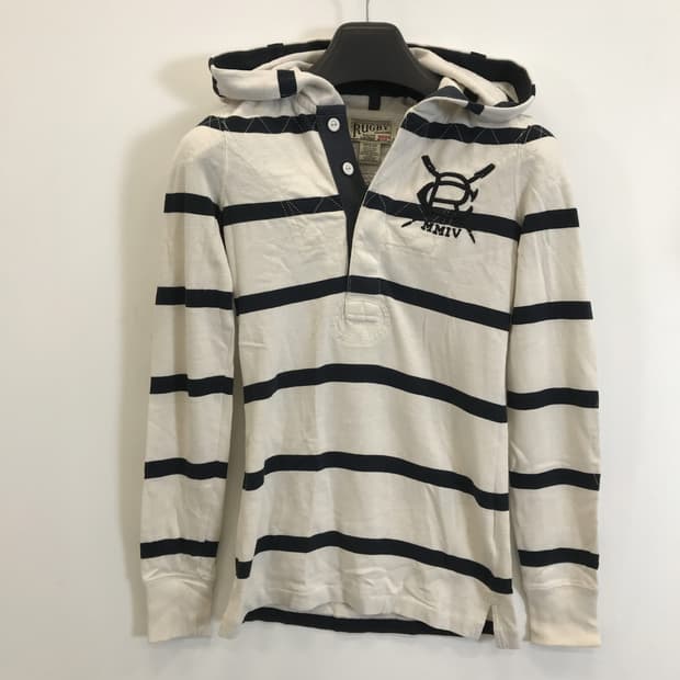 폴로 RUGBY 라인 백넘버 후드 [XS]