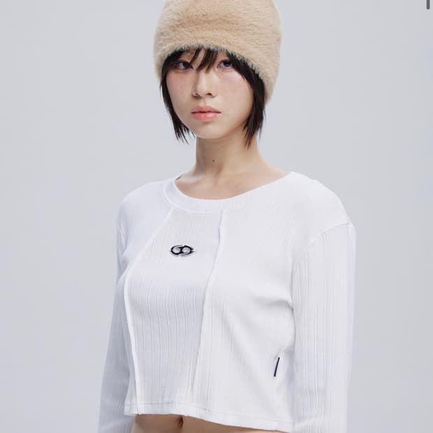 SYMBOL UNCUFFED MOHAIR BEANIE_BE