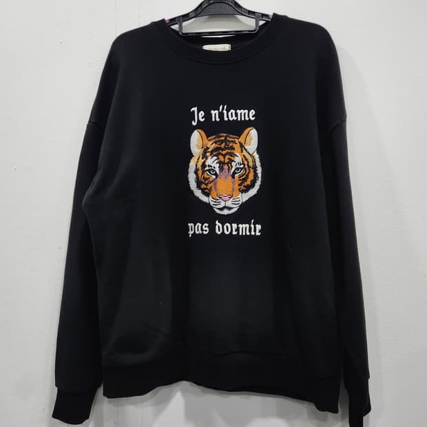 타이거 자수 맨투맨 여성 프리사이즈