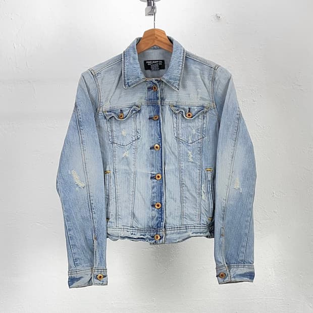 폴로 진스 먼스 연청 트러커 데님 자켓