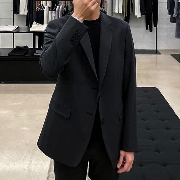 정가 89만) 띠어리 theory 울블레이저 다크차콜