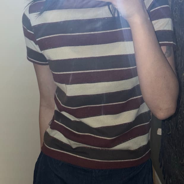 Ysb 에스닉 스트라이프 반목티