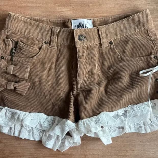 라떼갸루 브라운 반바지 큐롯