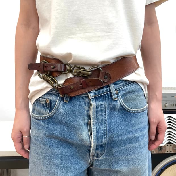 디스퀘어드 2 레더 벨트