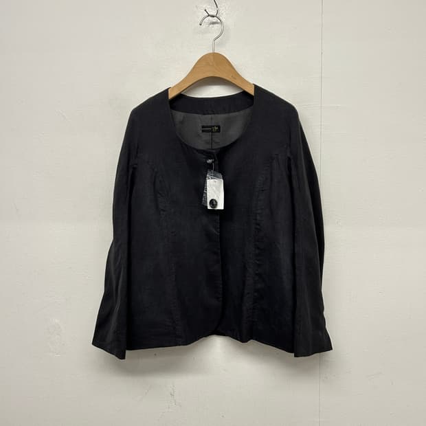 Aga 라운드넥 린넨 자켓