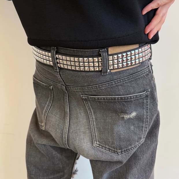 [os] 빈티지 스터드 벨트