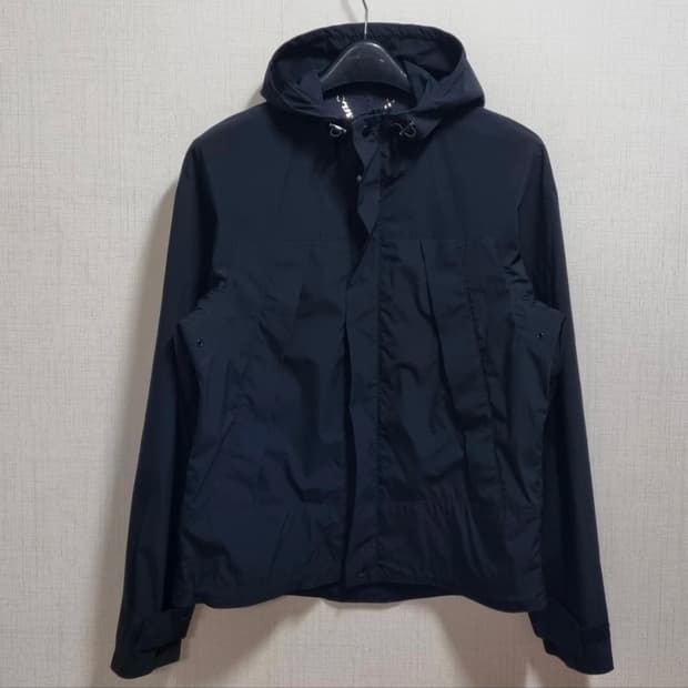 정품] 산드로 옴므 후드 윈드브레이커 자켓 블랙 (XL)