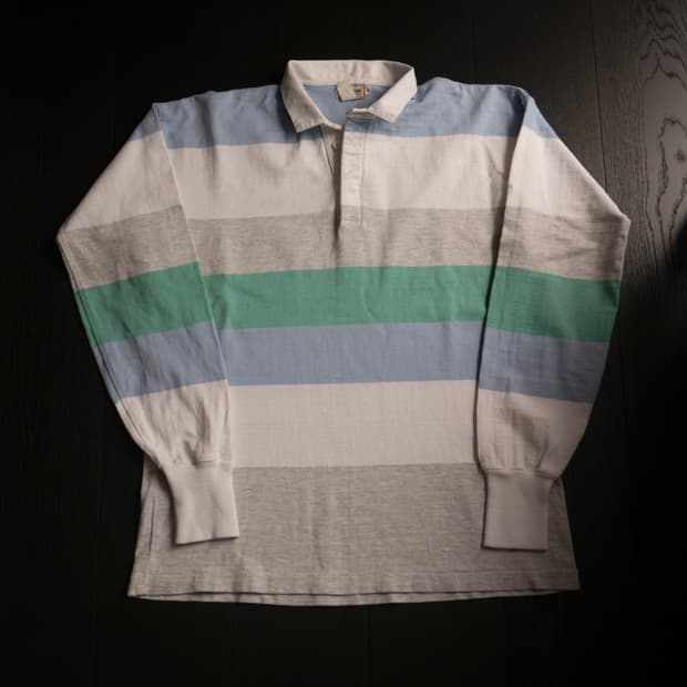 80s L.L.BEAN Rugby Shirt / XL(108) 