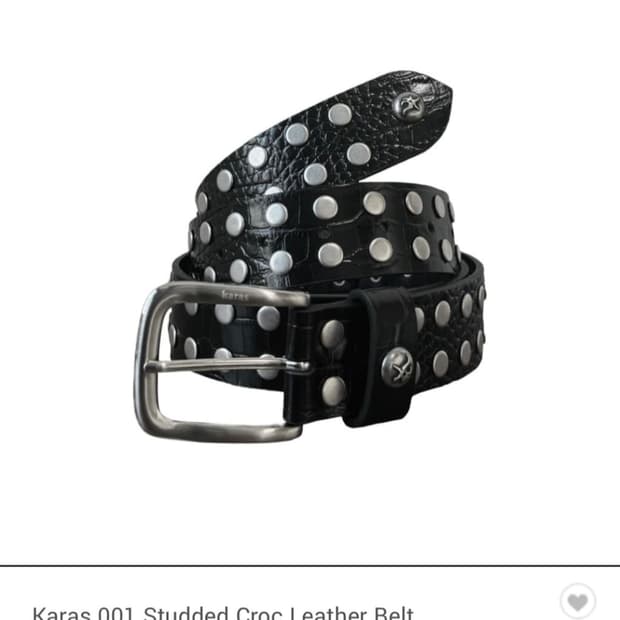 Karas 스터드 레더 벨트