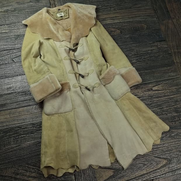 [어그] 리얼 쉽스킨 양가죽 양모 무스탕 더플 롱 코트 M17729