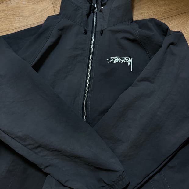 스투시 바람막이 쉘 자켓 블랙S