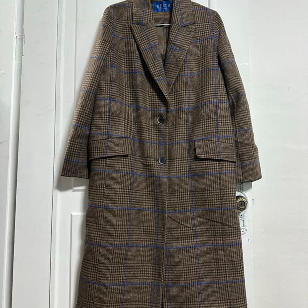키이스 KEITH 체크 코트