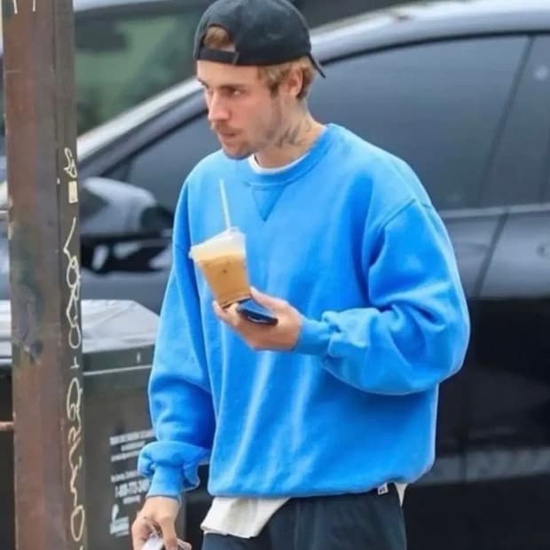 90s Russell 러셀 스웻 XL 코랄 블루