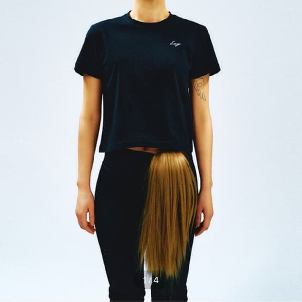 LEEY 체인 크롭 티셔츠 (새상품)