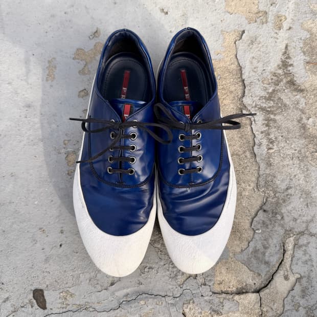 PRADA NAVY SNEAKERS 