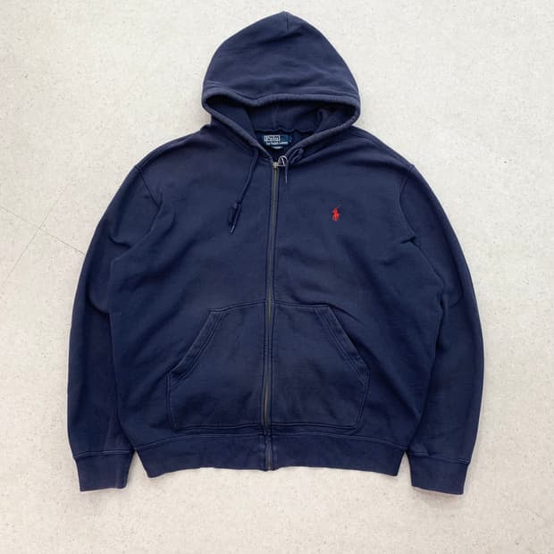 Polo 폴로 네이비 후드집업
