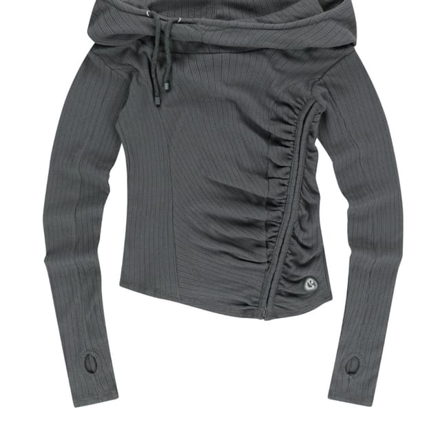 코이세이오 셔링 훅 후디 차콜 