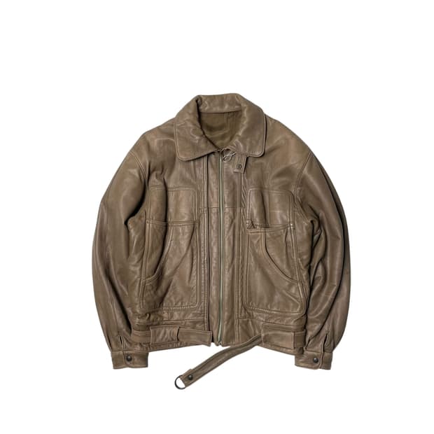 멀티포켓 레더 봄버 (italy made)