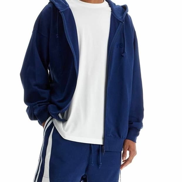 [M] Y-3 25ss M-fit 블루 후드 집업 요지야마모토