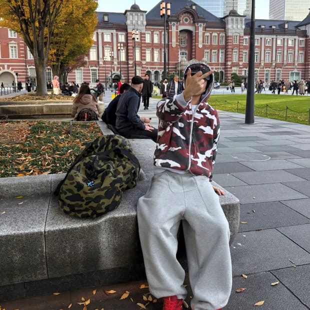 슈프림 리버시블 워크 집업 후드 m