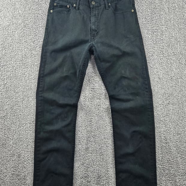 리바이스 513 블랙 진 데님 팬츠 ( 33X32 ) / 10862