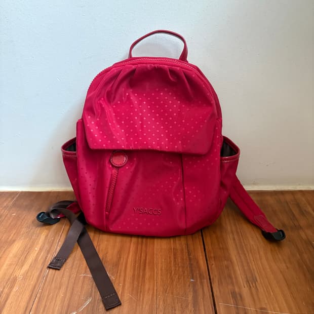 요지야마모토 y‘saccs 레드 백팩