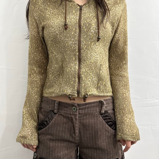 galsville leopard hood zipup