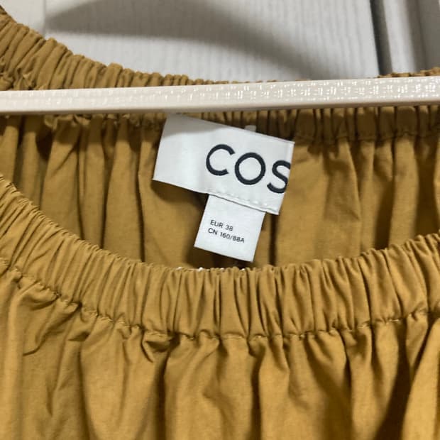 코스 개더드 쇼트 슬리브 블라우스 38