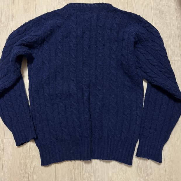 드레익스 케이블 쉐기독 니트 네이비 38사이즈