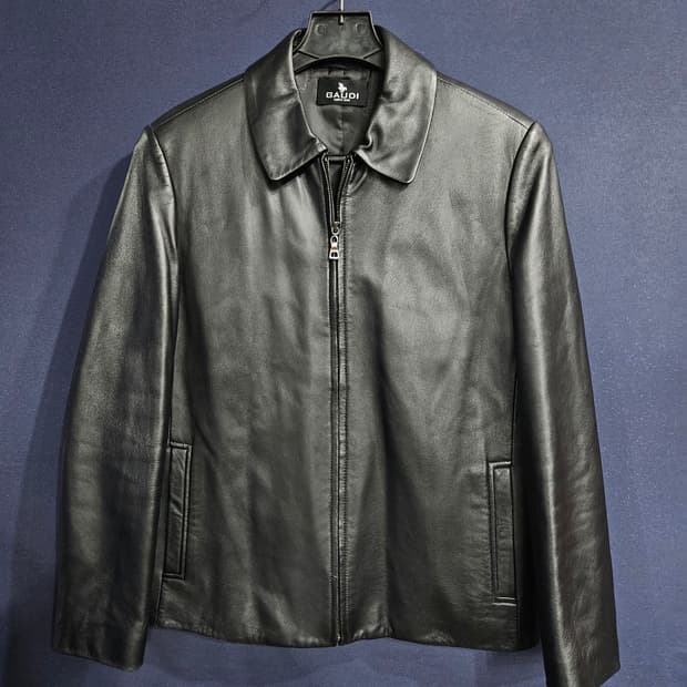 가우디 블랙 남성 100 양가죽 자켓 
