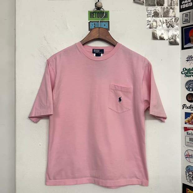폴로 포니로고 포켓 티셔츠