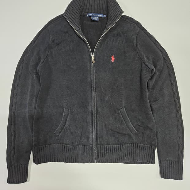 폴로 랄프 스포츠 집업 니트