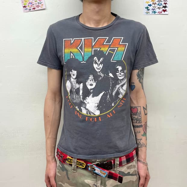 KISS Band Gray T-shirt