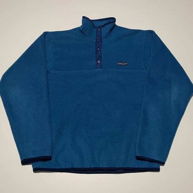 80s 파타고니아 신칠라 스냅-T 블루/네이비 USA
