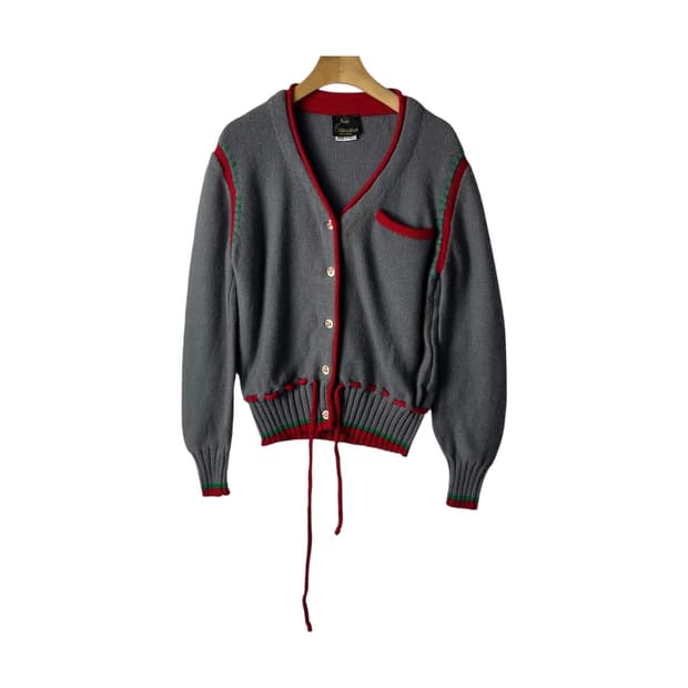 [JPN] 빈티지 크리스마스 배색 울 가디건