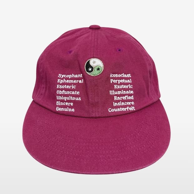패슬 모자 Yin Yang Washed Cap Beet