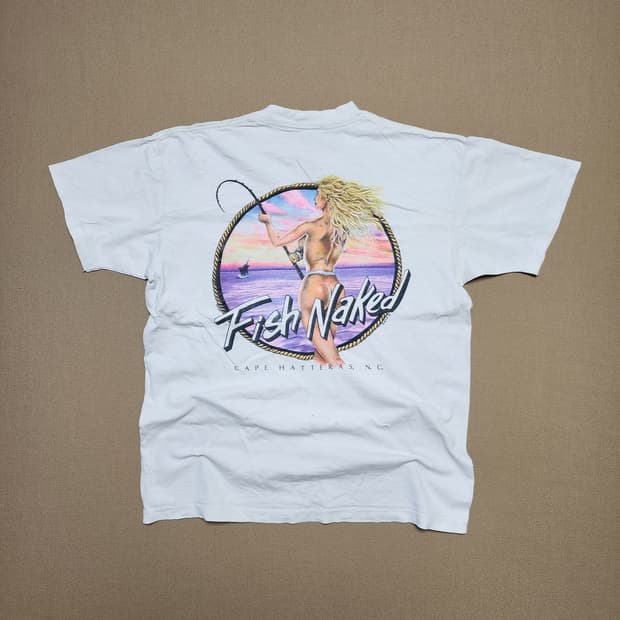 90s USA anvil Fish Naked 포켓 티셔츠28