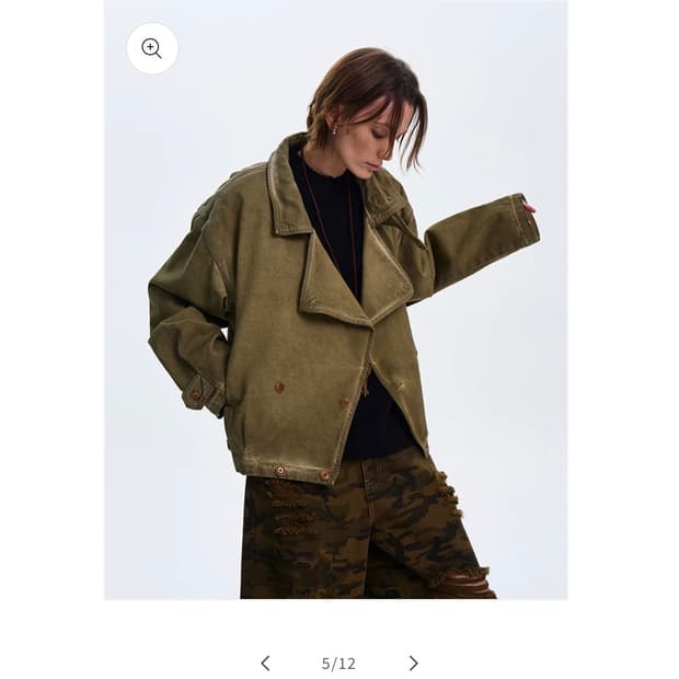 MADWITCH Washed Damaged Jacket