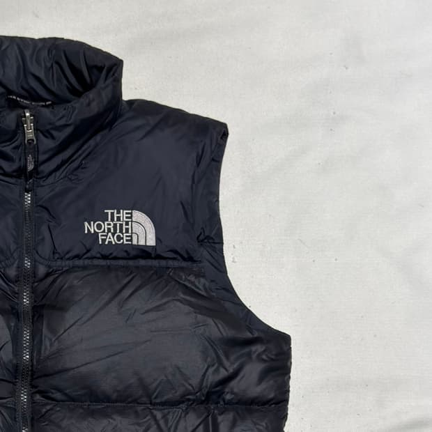 90 노스페이스 700 눕시 블랙 패딩 베스트