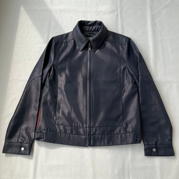 00s 프라다 라인로사 집업 자켓
