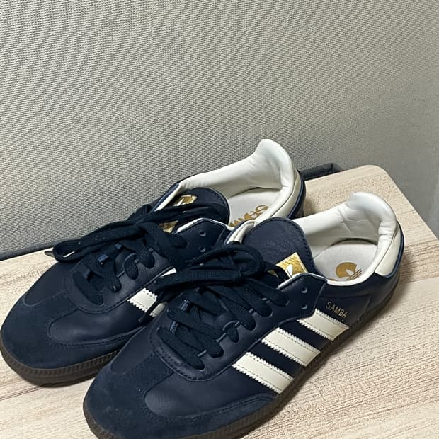 아디다스 삼바OG 네이비: 화이트 250mm
