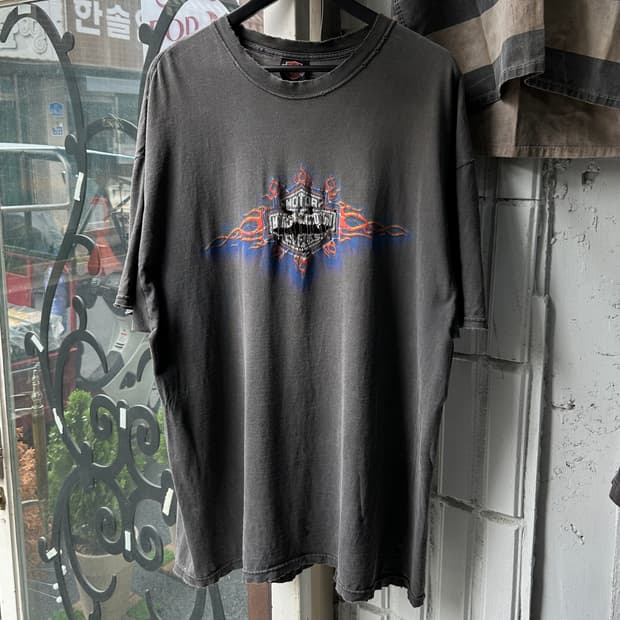 00's USA Made 할리 데이비슨 티셔츠 빈티지 할리티