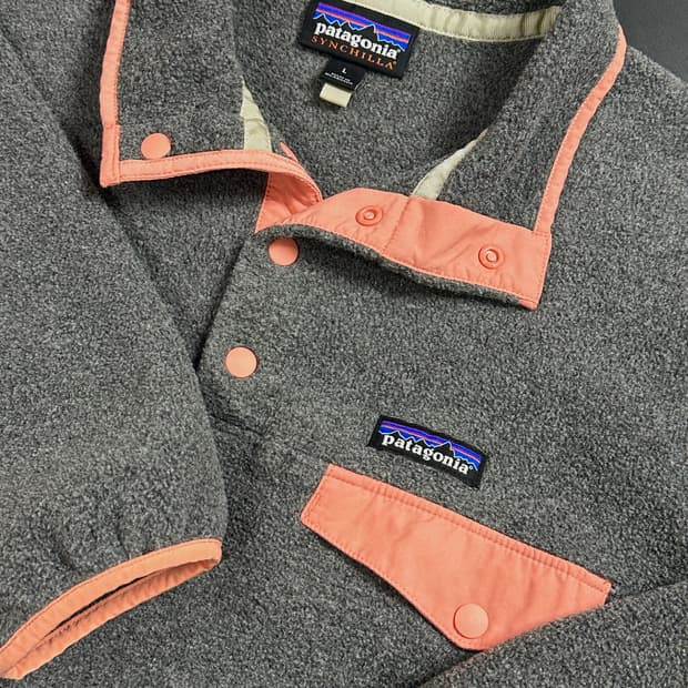 파타고니아 신칠라 그레이&코랄 L