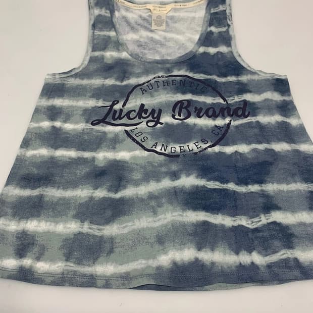 Lucky Brand 타이다이 로고 탱크탑 XL